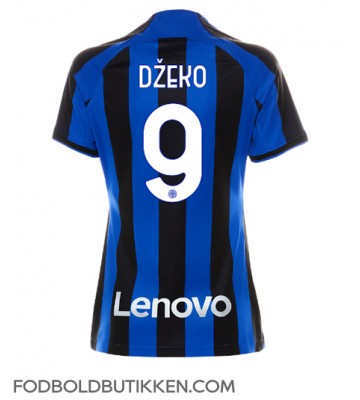 Inter Milan Edin Dzeko #9 Hjemmebanetrøje Dame 2022-23 Kortærmet